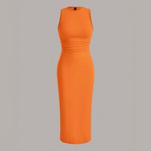 Orange Bodycon Dress
